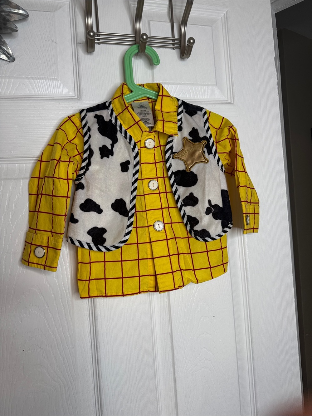 Disney WoodyToy Story Costume. Pants with shirt & Vest. Sz 18-24 Months - Picture 2 of 8